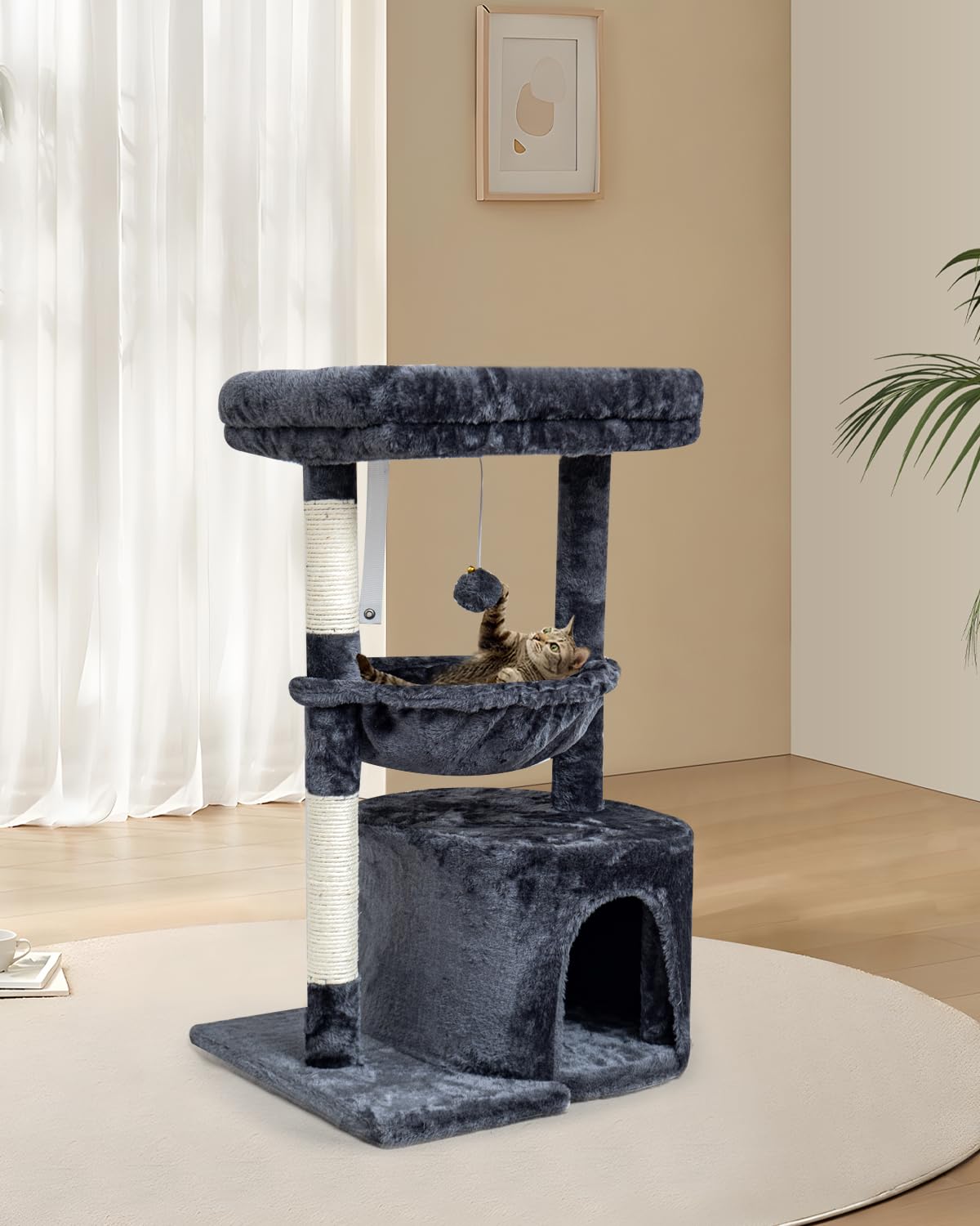 SYANDLVY arbre-chat design-moderne-montage-facile : inte9gration facile dans la de9co et montage rapide