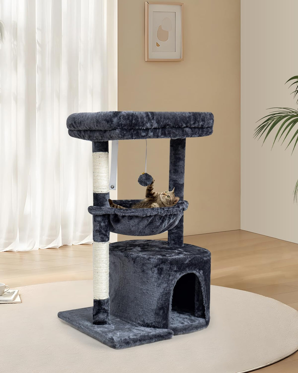 SYANDLVY arbre-chat design-moderne-montage-facile : inte9gration facile dans la de9co et montage rapide