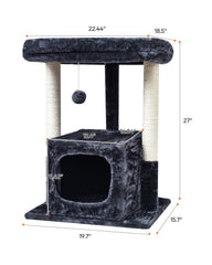 SYANDLVY Arbre à chat – poteaux sisal renforcés pour griffes et jeu.