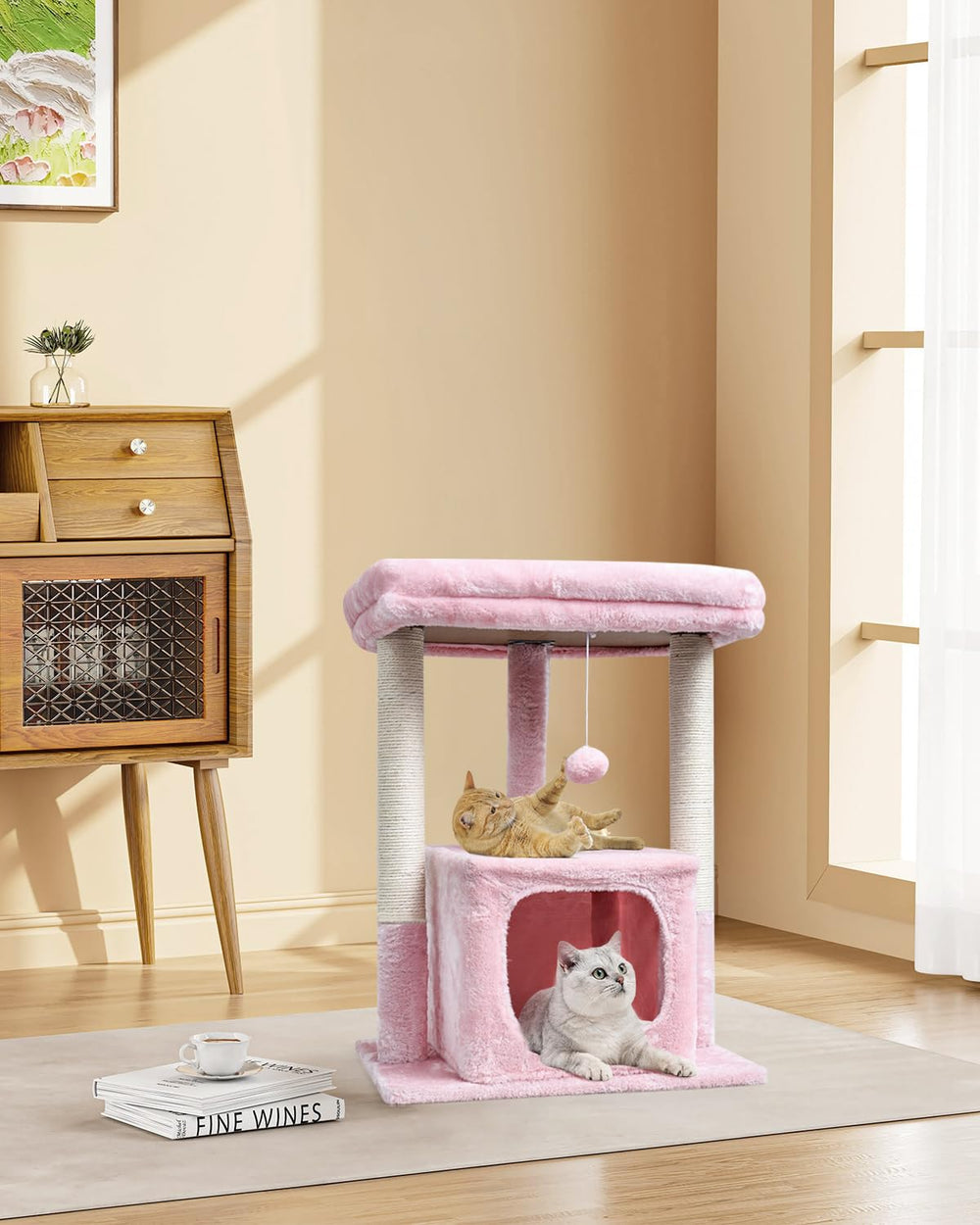 SYANDLVY base solide rose assure stabilité lors des sauts.