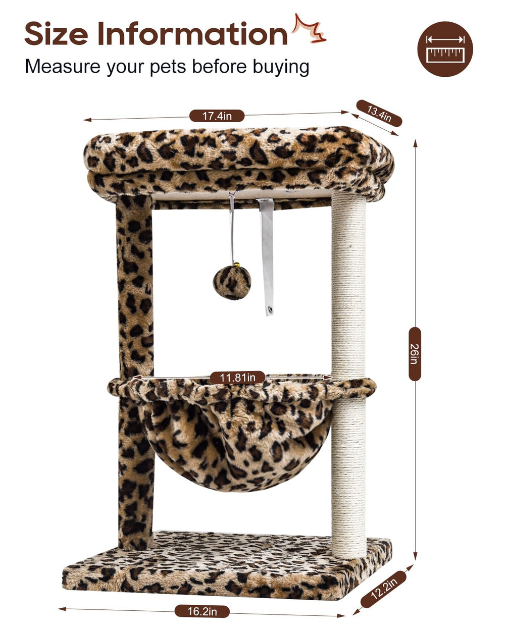 SYANDLVY arbre chat intérieur hamac, cocon confortable pour des siestes paisibles.