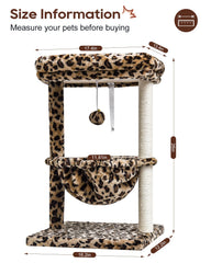 SYANDLVY arbre chat intérieur hamac, cocon confortable pour des siestes paisibles.