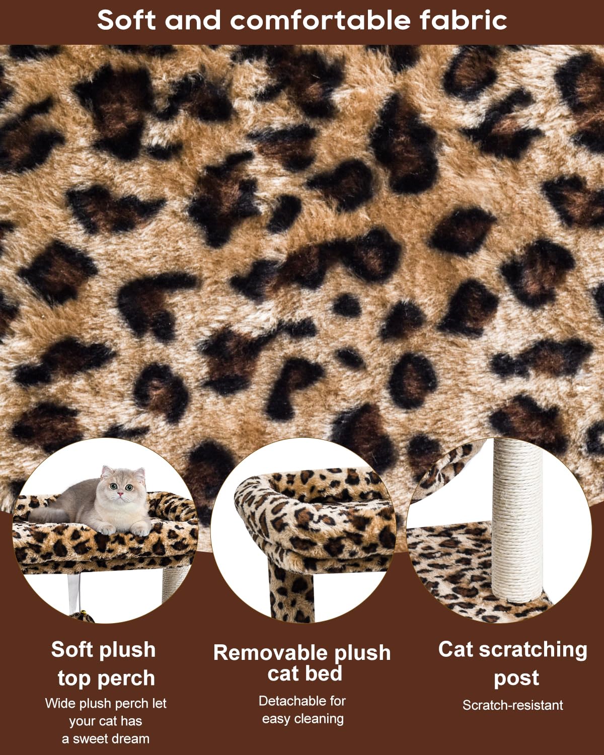 SYANDLVY revetement pelucheux, douceur et chaleur pour votre chat.