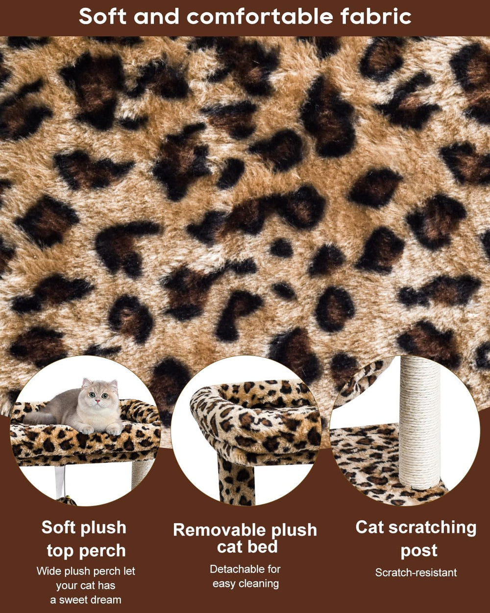 SYANDLVY revetement pelucheux, douceur et chaleur pour votre chat.