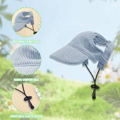 Symphonyw chapeau oreilles ouvertes bleu, oreilles libres pendant les jeux.