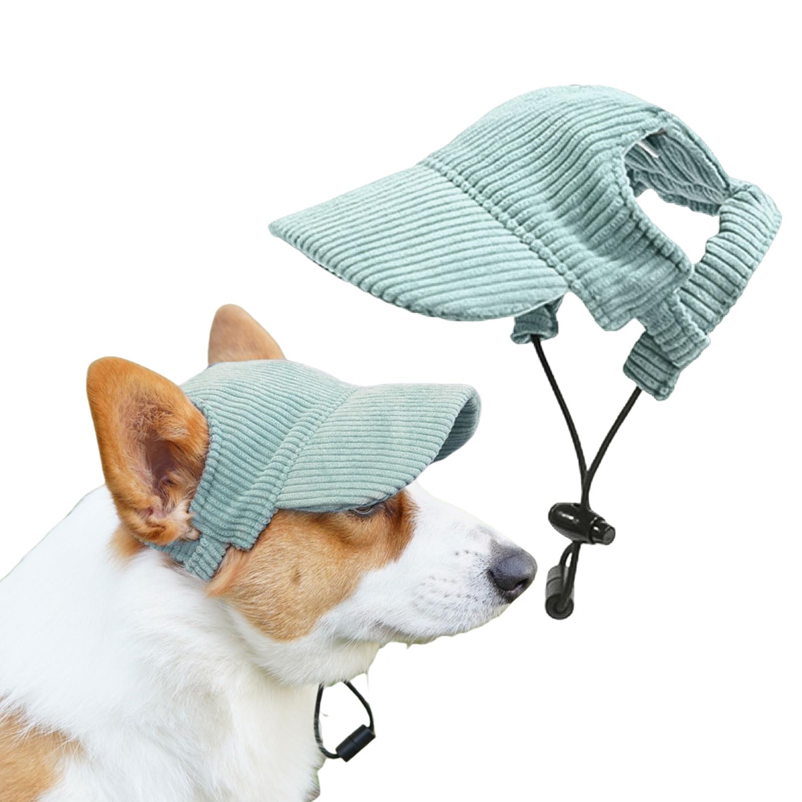 Visière Symphonyw pour chien avec oreilles visibles – confort et protection solaire.