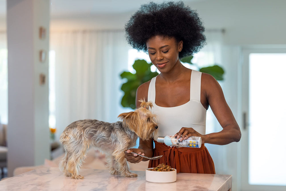 Shed-X SynergyLabs: étiquette et ingrédients riches en oméga pour chiens.