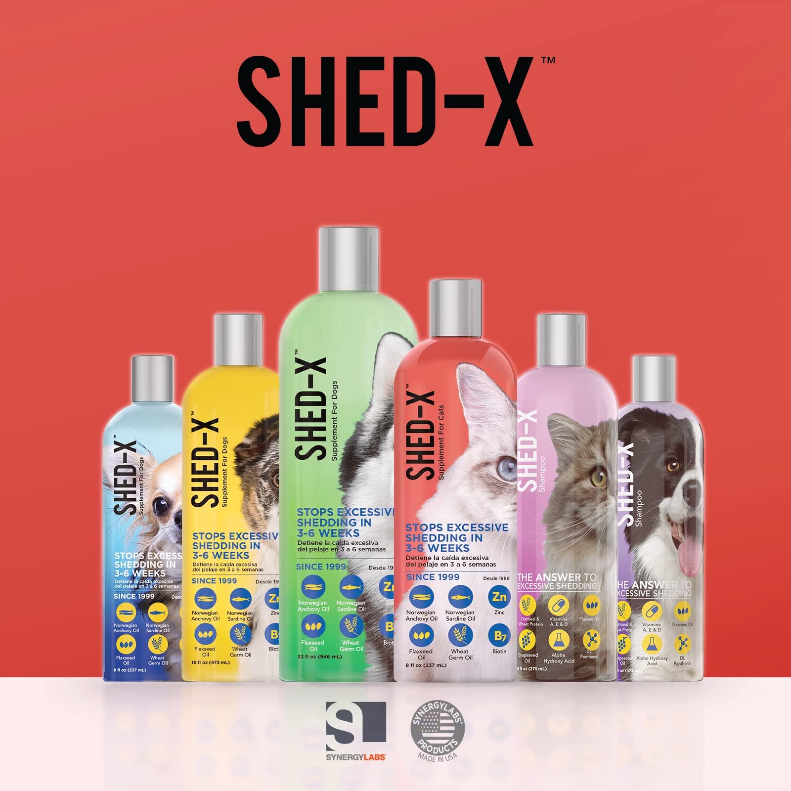 Logo Shed-X sur la bouteille, présentation soignée et naturelle.