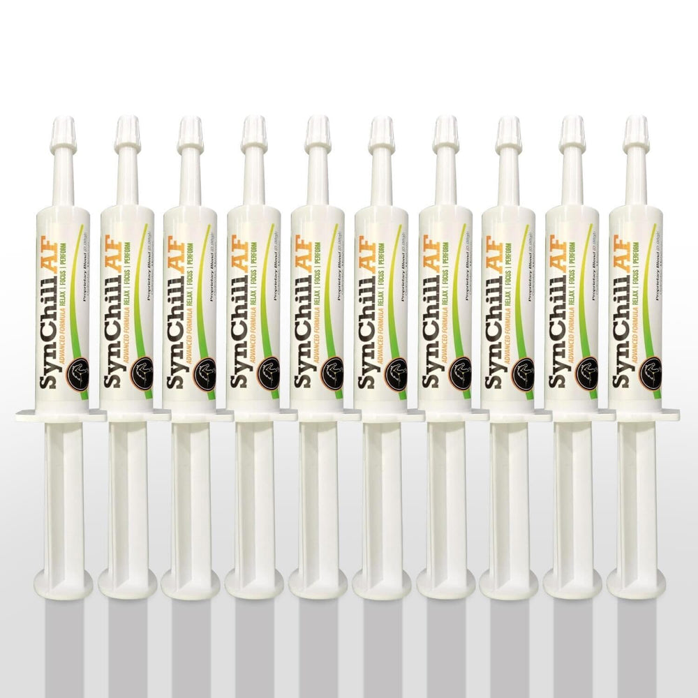 SynNutra Equine SynChill AF bouteille du gel soutien discret à la confiance du cheval