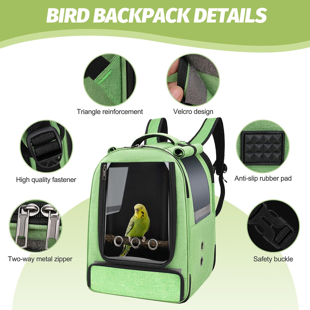 Couverture anti-UV du sac à dos oiseau pour ombrage et intimité