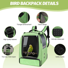 Couverture anti-UV du sac à dos oiseau pour ombrage et intimité