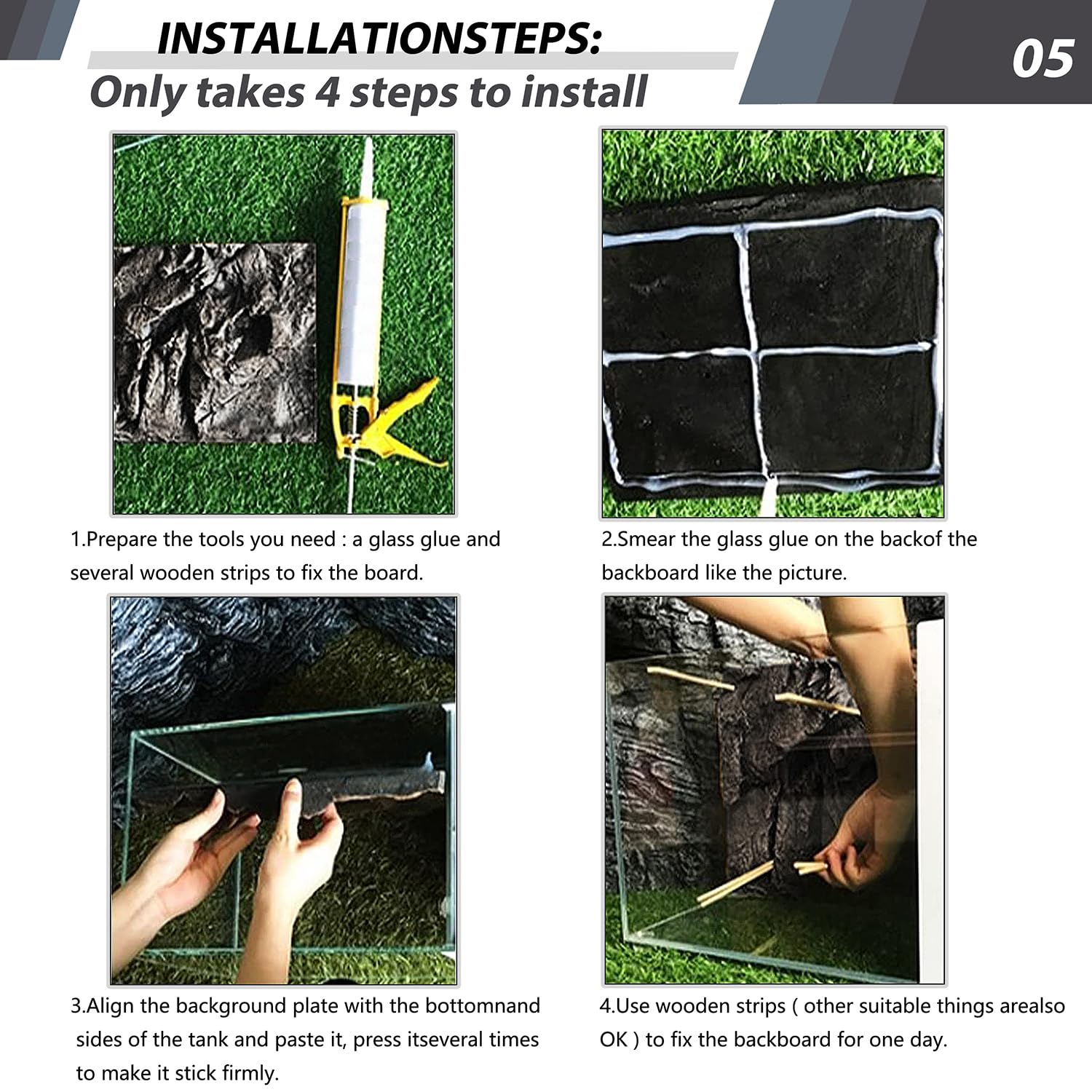 Parfait pour reptiles et amphibiens, décor polyvalent pour terrarium humide ou sec.