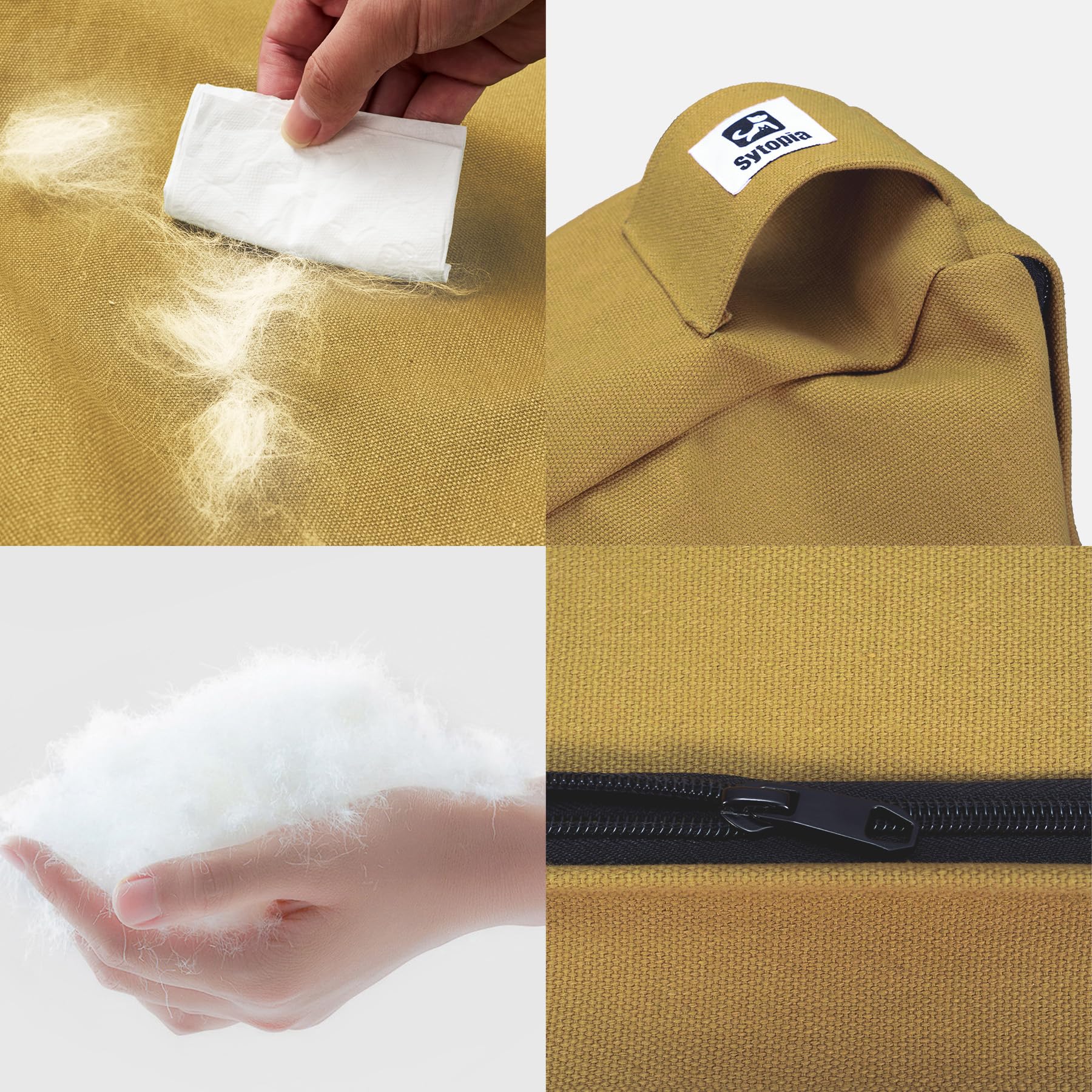 Design moderne Sytopia, lit chien jaune qui s’intègre dans votre pièce.