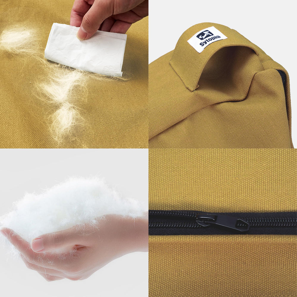 Design moderne Sytopia, lit chien jaune qui s’intègre dans votre pièce.