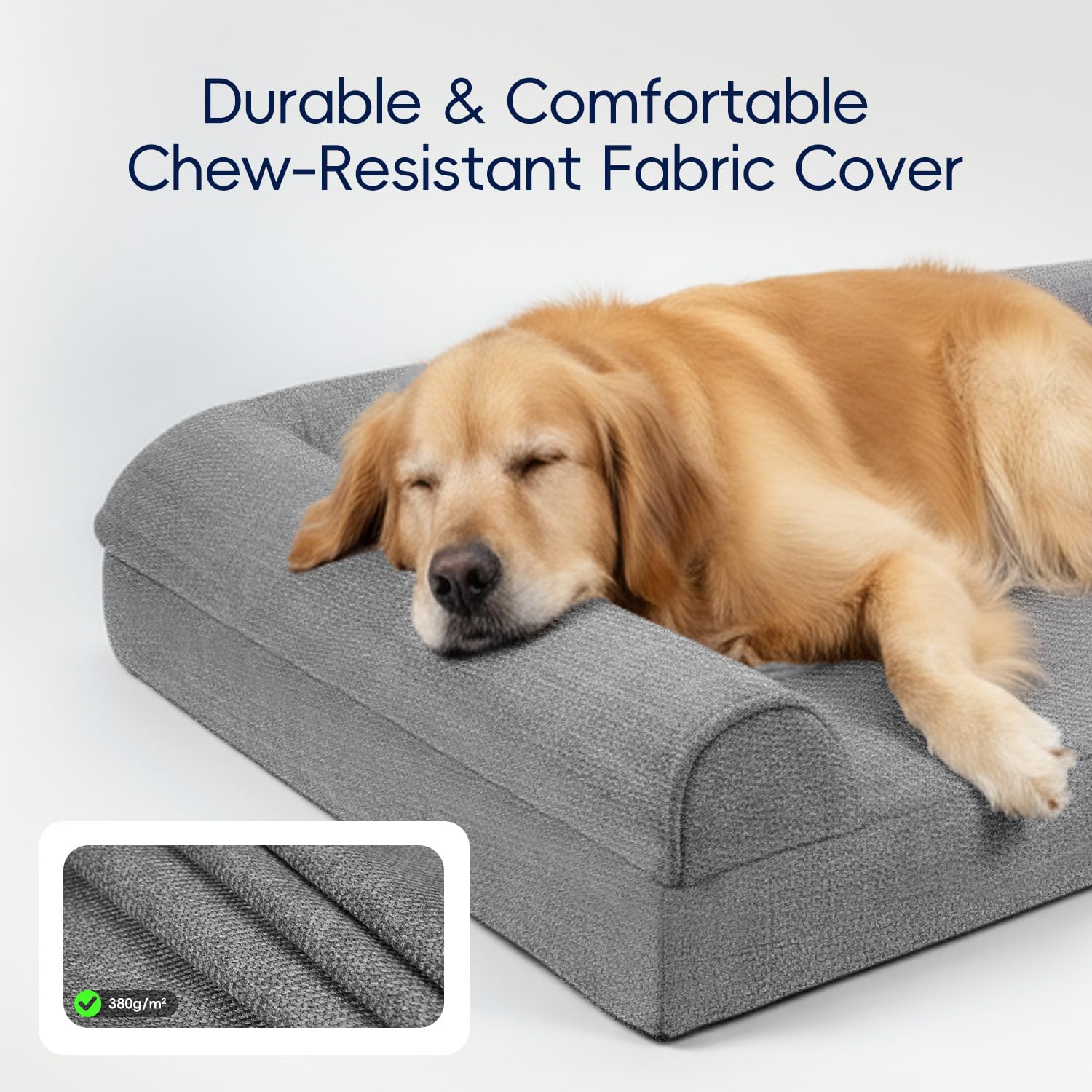 Housse Sytopia en tissu 380g, doux et durable pour un confort prolongé.