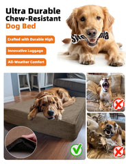 Mousse nid pour chien orthopédique Sytopia Indestructible répartissant le poids.