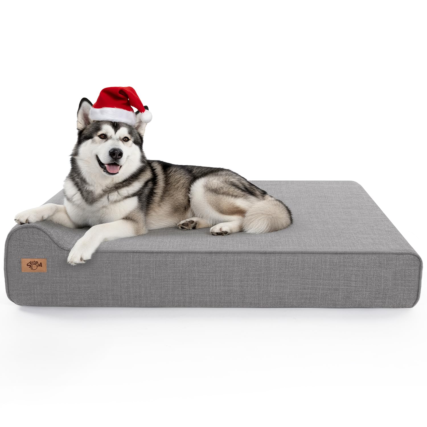Sytopia lit orthopédique pour gros chien avec surface spacieuse et confortable.