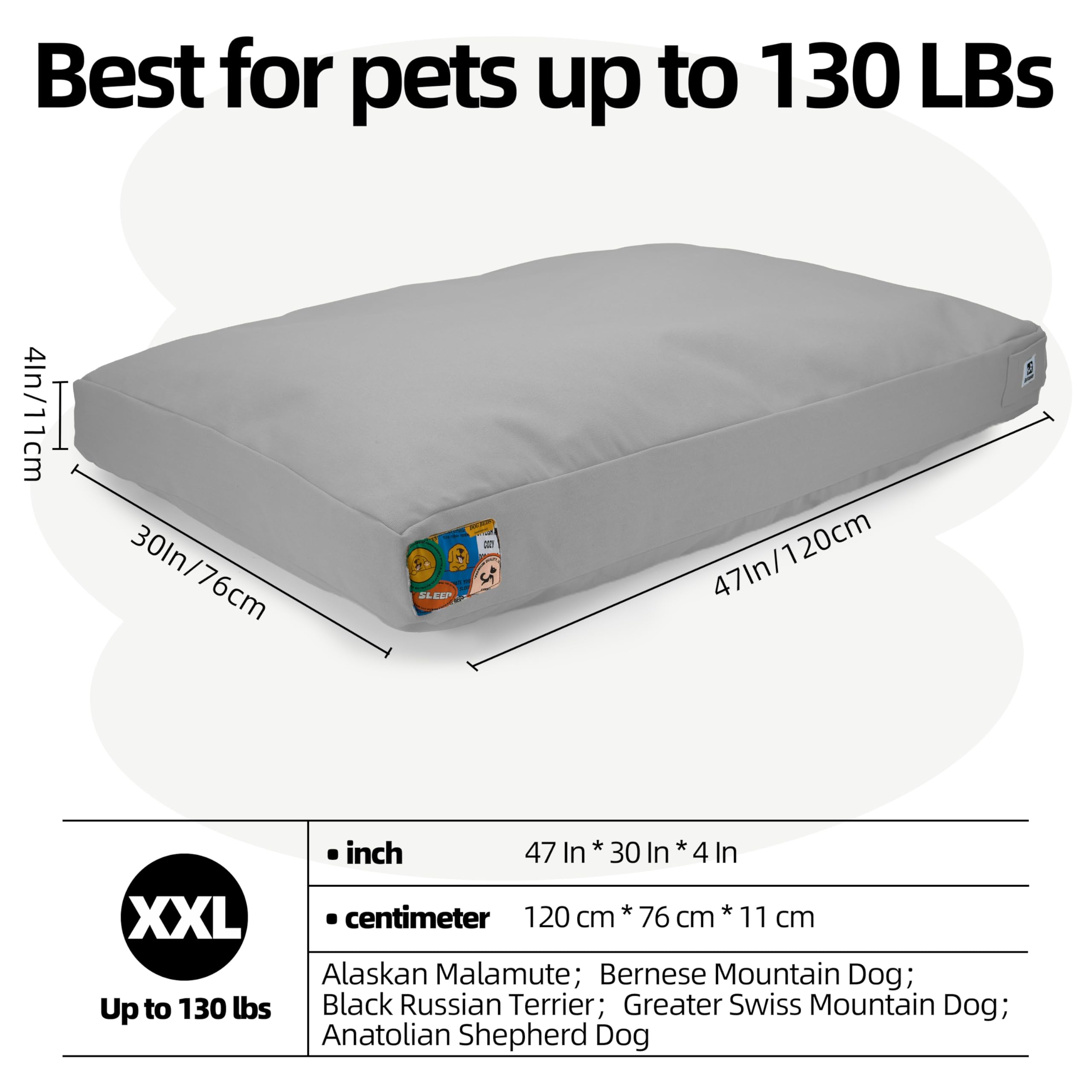 Tailles multiples du M au XXL pour chiens de toutes tailles.