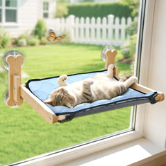 SZEE chat perchoir fenetre teslin, ventilation accrue et confort du chat.