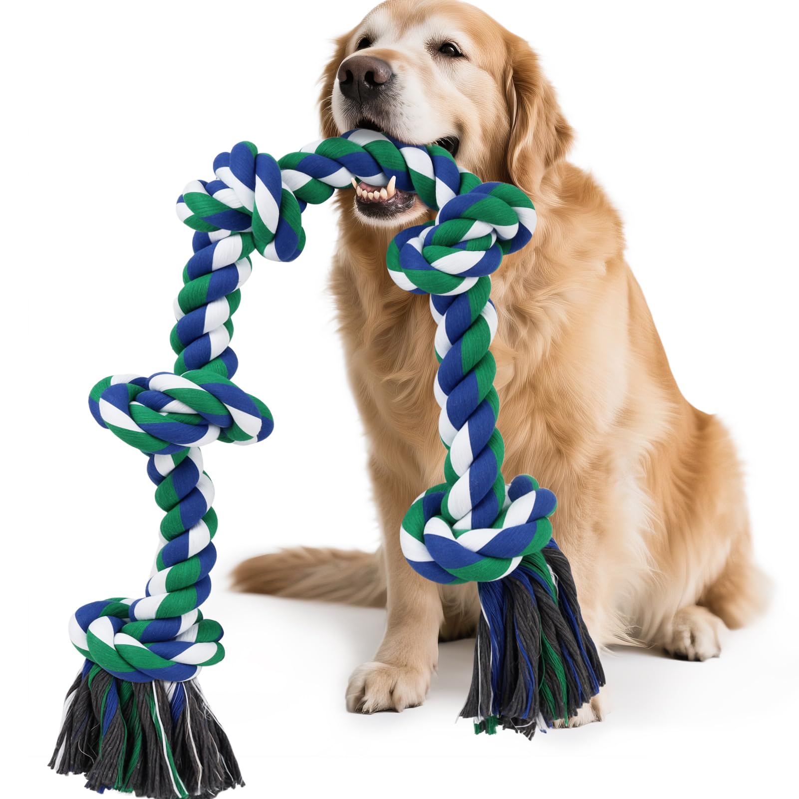 SZEE corde jouet chien grande taille 37 pouces pour tir a la corde securise et prolonger le jeu