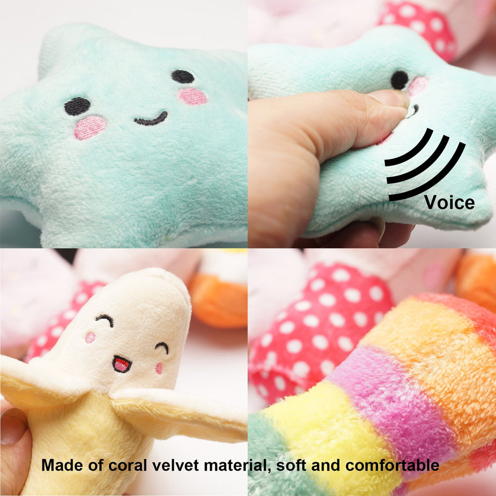 Jouet SZKOKUHO aubergine peluche, souple et résistant pour petites races.