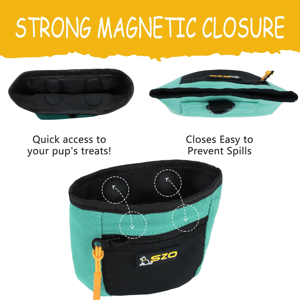 Poche d'entraînement chien avec ceinture, utile pour les séances mains libres.