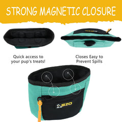Poche d'entraînement chien avec ceinture, utile pour les séances mains libres.