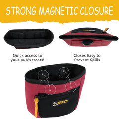 SZO Trousse dressage chien avec ceinture taille, port confortable.