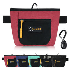 SZO Trousse friandises chien avec fermeture magnétique, accès rapide.