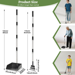T2Y ramasseur crottes, racloir en acier inoxydable pour un nettoyage précis