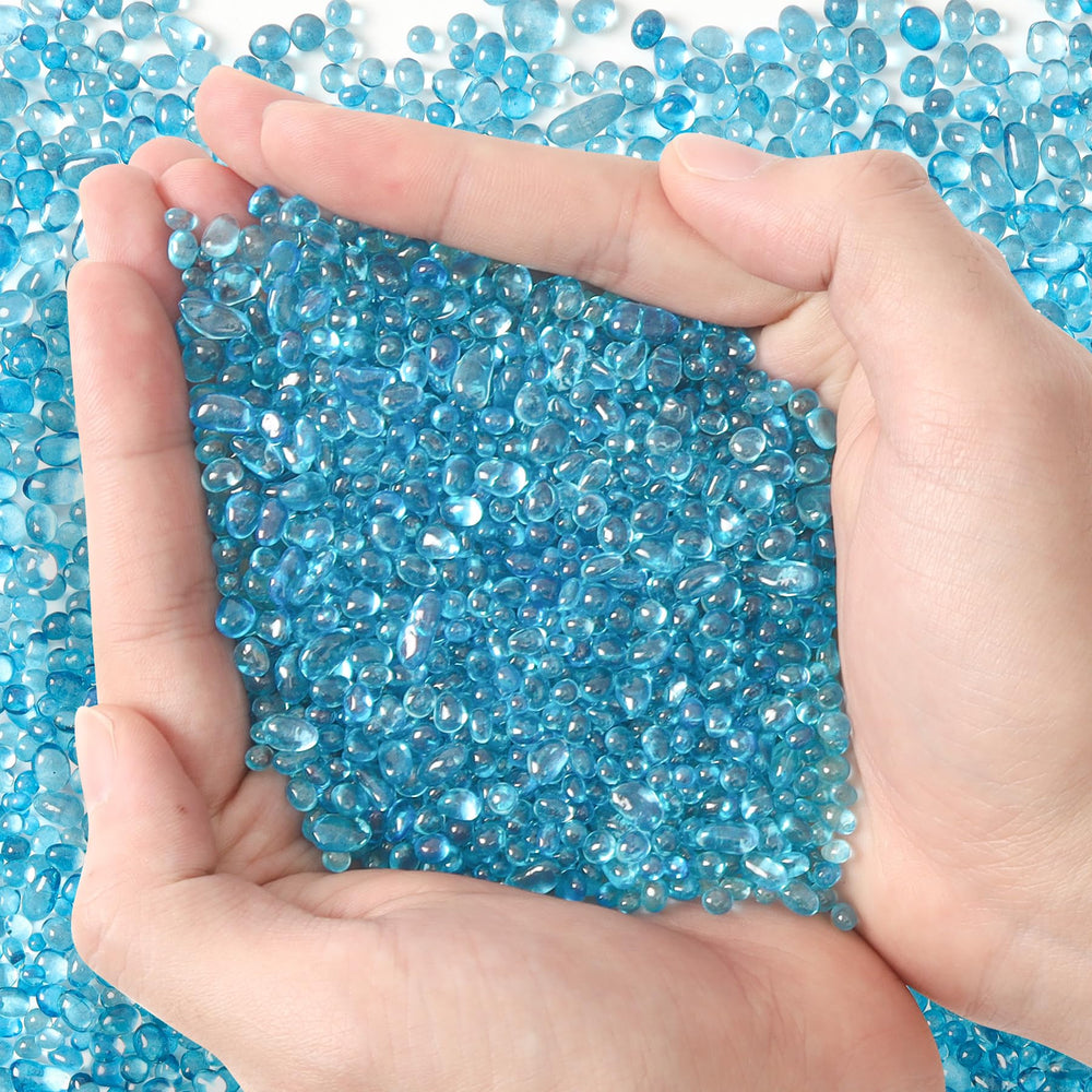 T4U gravier aquarium bleu; petits cailloux pour un décor dynamique et facile à entretenir.
