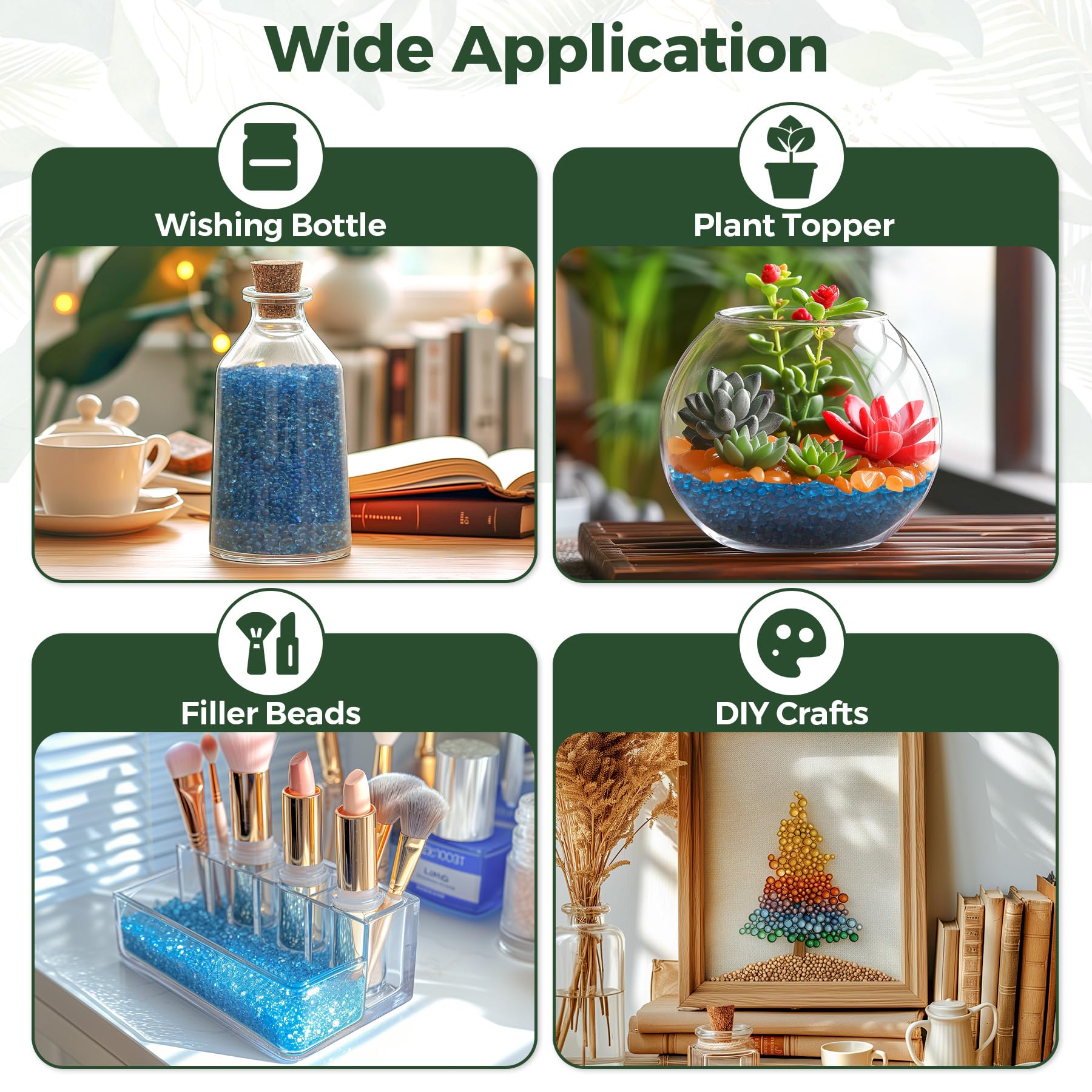 T4U gravier diy bleu; parfait pour projets créatifs et rangement maquillage.