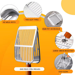 Pelle TabifurKitc bord plat : glisse sous les déchets tenaces.