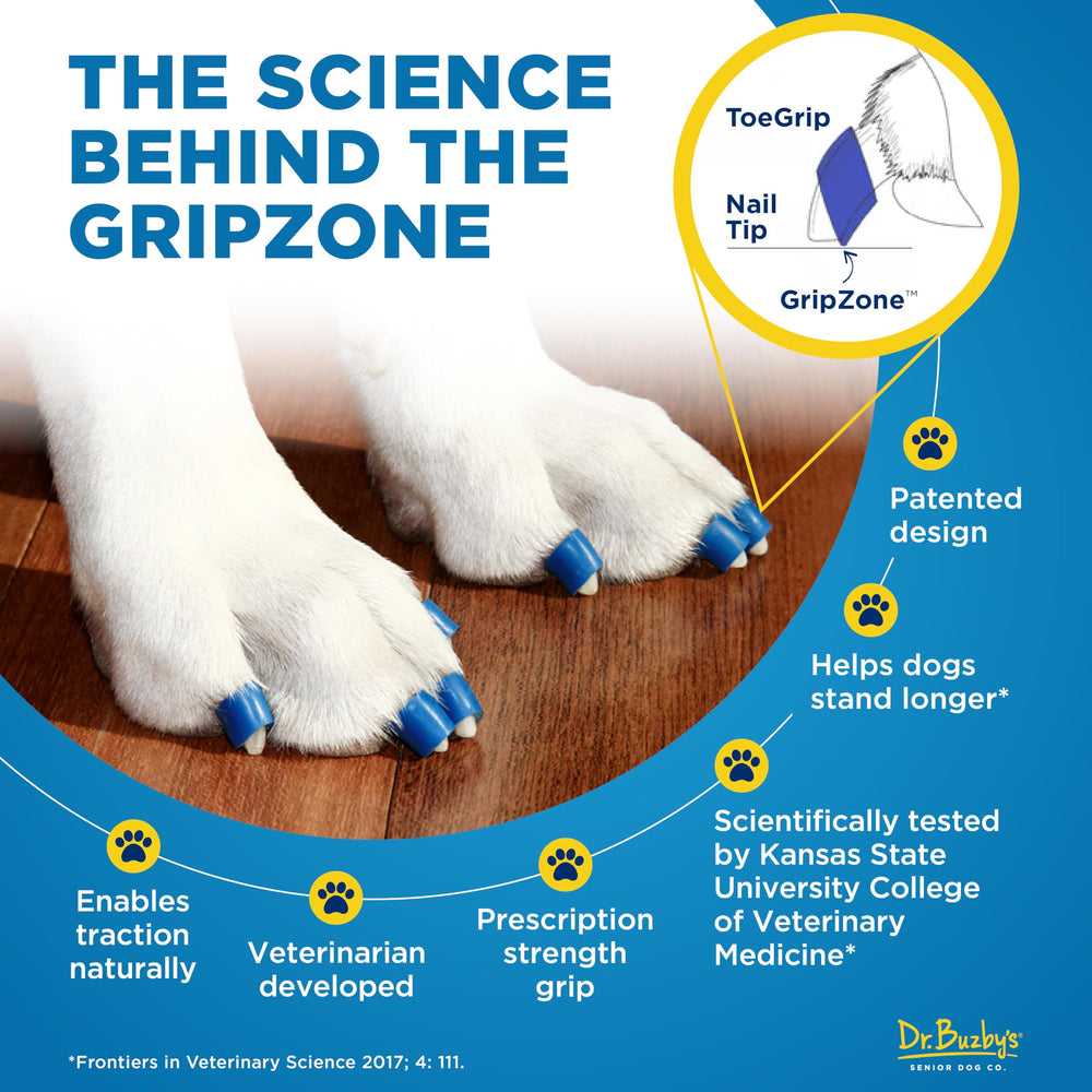 Tableau des tailles pour trouver la bonne dimension ToeGrips.