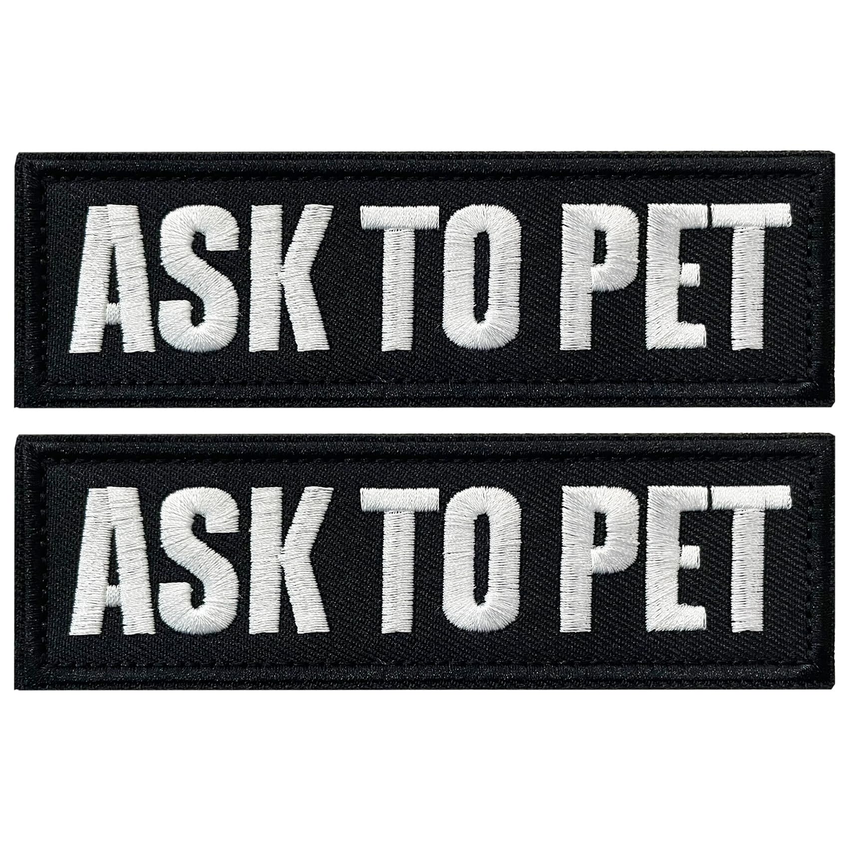 Patch TACVEL Demander au chien sur gilet, fixation facile et amovible.