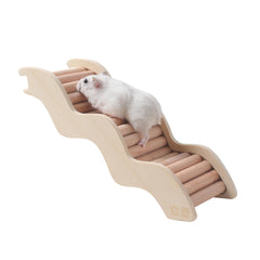 Échelle Tafit pour hamster en bois naturel, robuste et sûre.