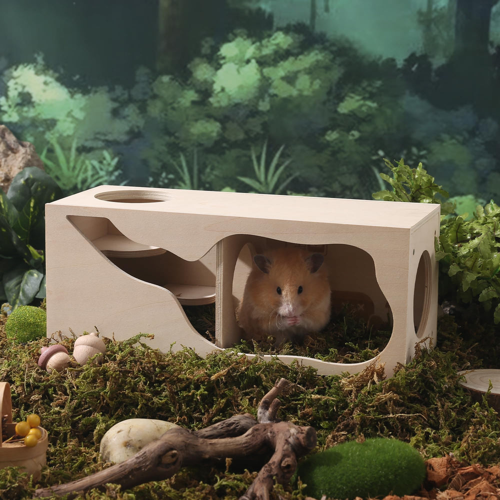 Tafit Hamster Hideout structure magnétique: possibilités d’extension pour plusieurs animaux.