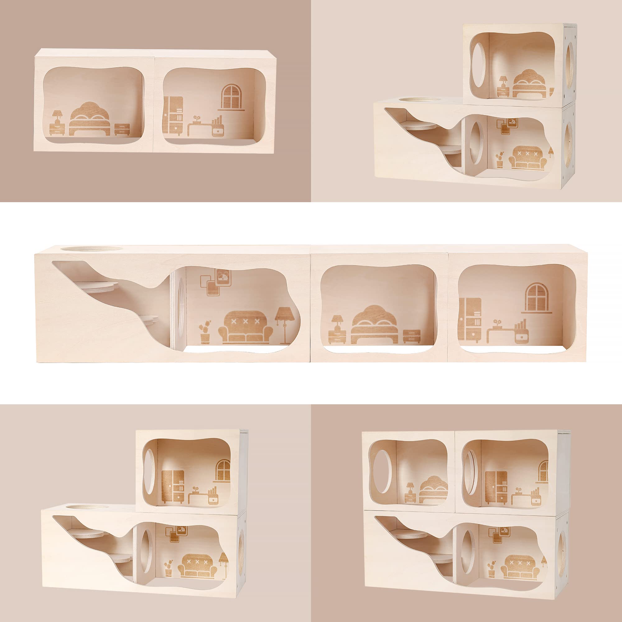 Tafit Hamster Hideout tunnel: espace d'exploration pour petits animaux.