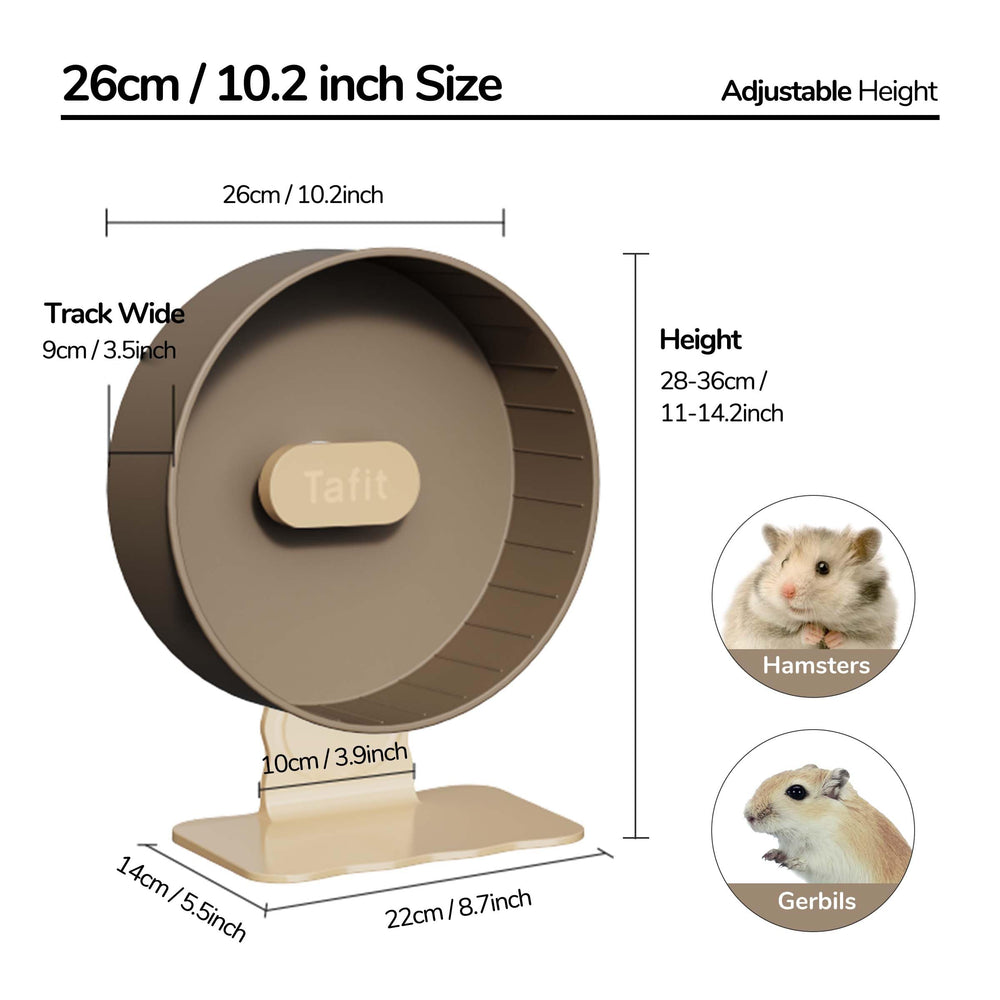 Roue Tafit, bords arrondis pour le confort de votre animal.