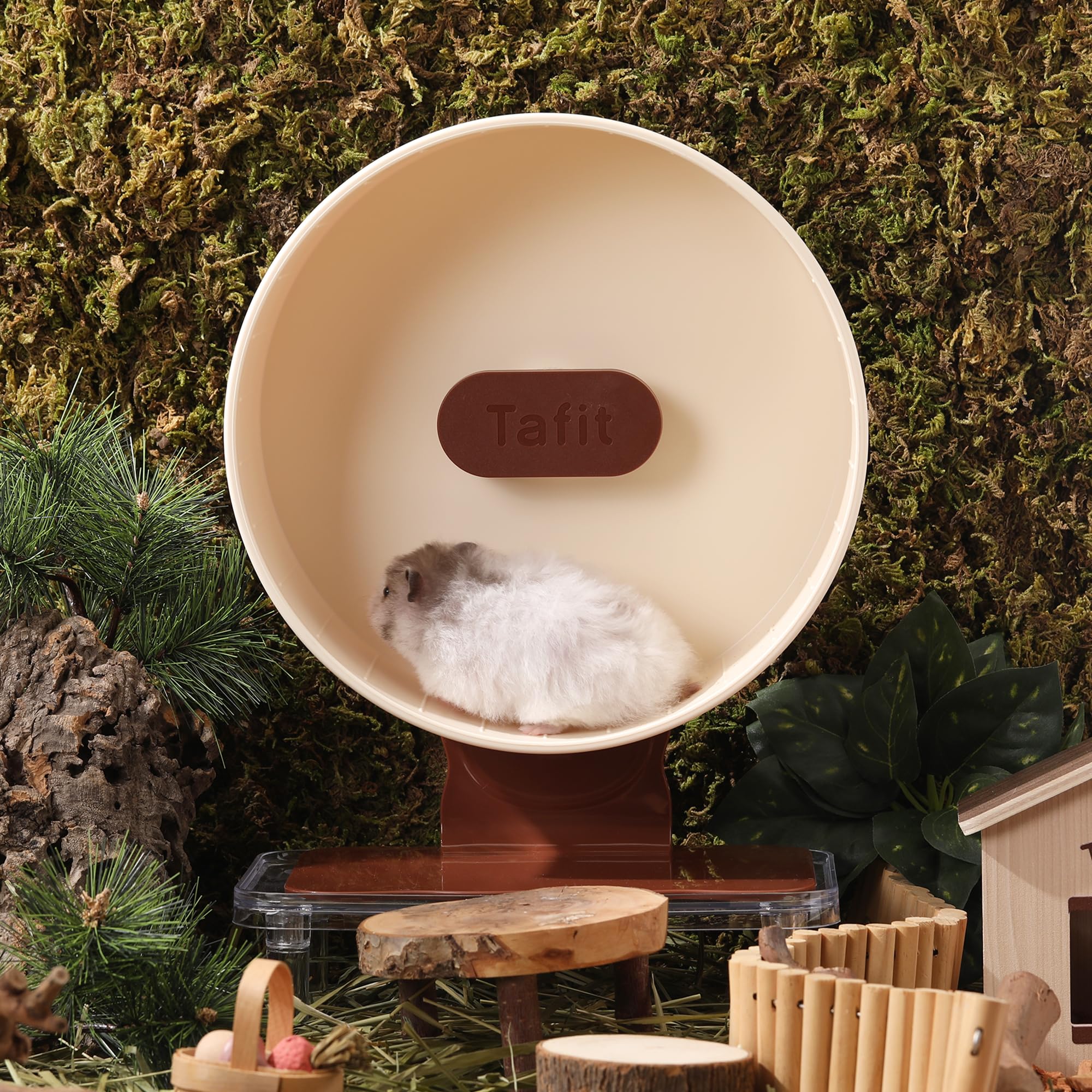 Roue Tafit hamster double roulements, performance durable et silencieuse.