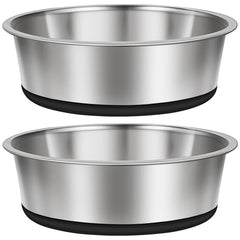 Taglory gamelles en acier inoxydable avec base silicone antidérapante pour sols propres