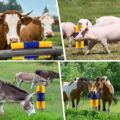Brosse TAGYSH bovins: grattage du dos et relaxation régulière.