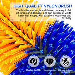 TAGYSH brosse-massage cheval: brosse-dos pour relaxation et circulation.