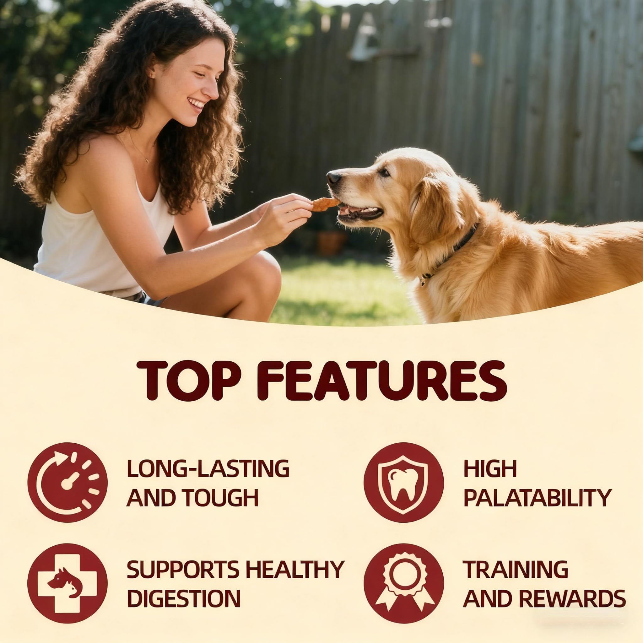 TailParty Tendons de Dinde – Idéal comme cadeau d’anniversaire ou surprise pour chien.