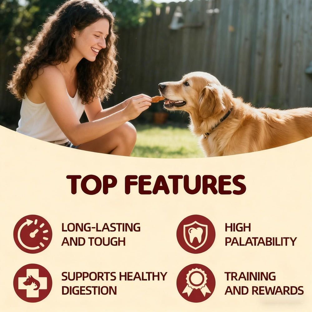 TailParty Tendons de Dinde – Idéal comme cadeau d’anniversaire ou surprise pour chien.