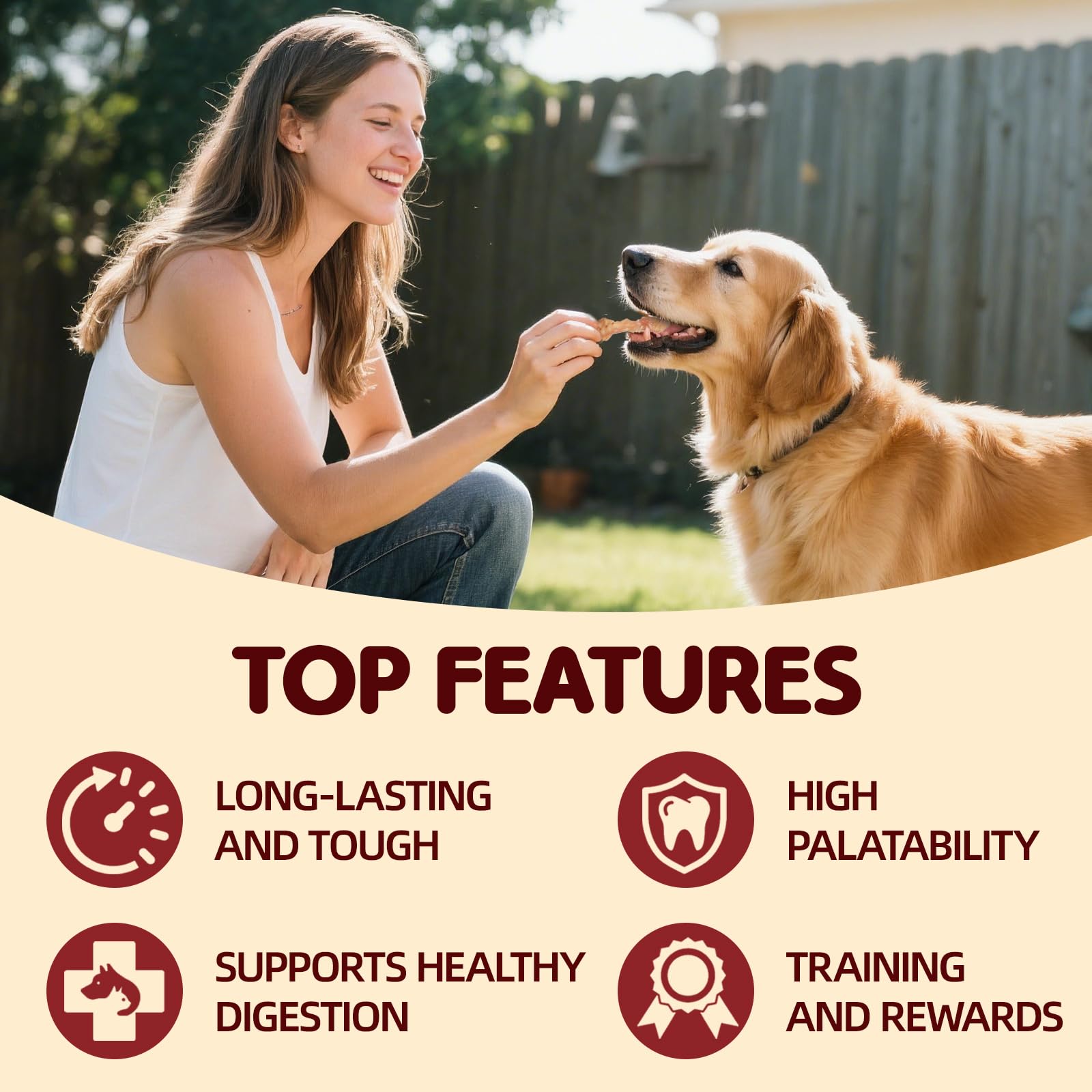 TailParty Tendons de dinde – convient pour les usages quotidiens et le jeu.