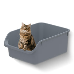 TAILRYTH litière grand format avec ouverture basse, idéale pour chatons et seniors