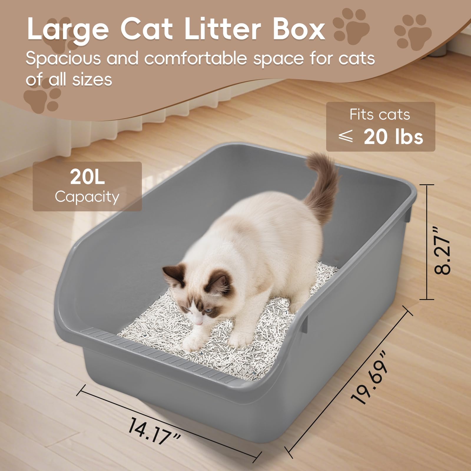 TAILRYTH entrée basse pratique, aide les chatons et seniors à accéder facilement