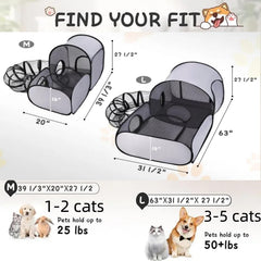 TailTastic enclos chat tente interieur: refuge doux et confortable pour chat.