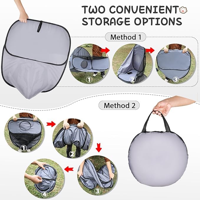 TailTastic enclos plein-air ensemble: parfait pour repos, jeu et observation.